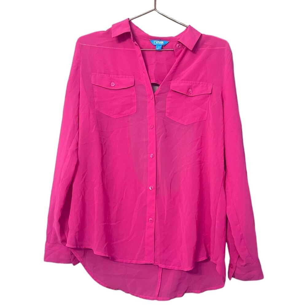 L'Amour Nanette Lepore Pink Backless Blouse - Size Medium